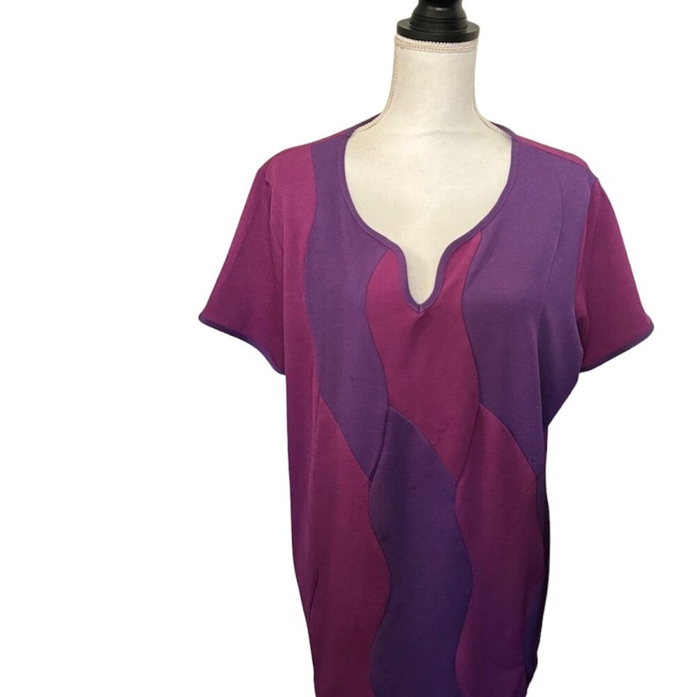 Women's Top, Spring & Summer, XX L, Purple, Preloved in Good condition